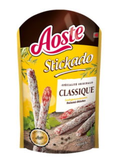Ковбаски сухi Aoste Stickado Classicue 70г  12шт/ящ - фото