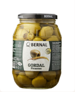 Оливки Bernal Gourmet Гигантские без косточки, 950 г (200 г сухой вес) - фото