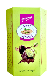 Цукерки Goplana молочний шоколад з фісташковою начинкою 192 г - фото