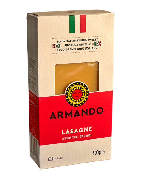 Макароны ARMANDO LASAGNE 500г, 12шт/ящ - фото