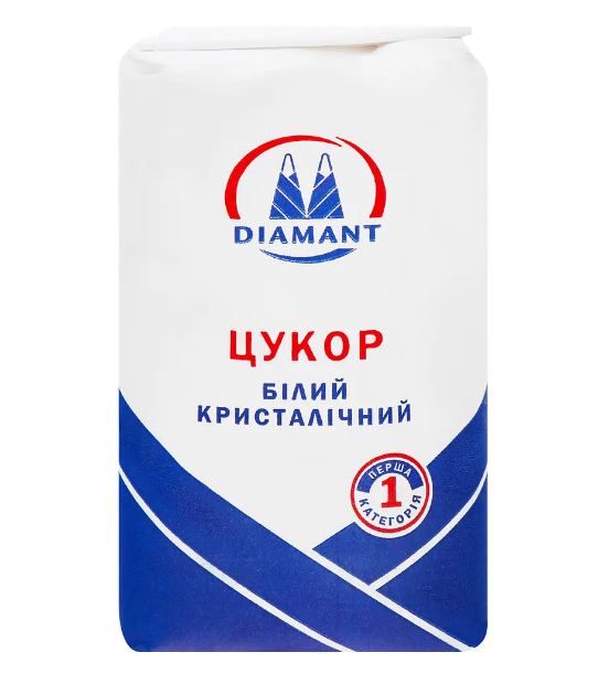 Цукор DIAMANT білий кристалічний 1 кг - фото