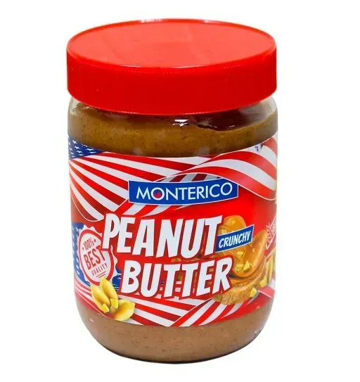 Арахисовая паста Monterico Сrunchy, 500г, 6шт/ящ. - фото