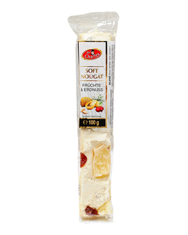 М'яка нуга Sir Charles з фруктами та арахісом Soft Nougat FRUCHTE & ERDNUSS, 100 г - фото