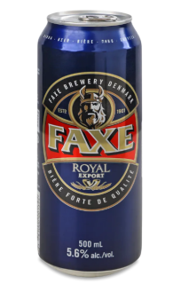Пиво FAXE Royal Export світле фіотроване 5,6%, 500 мл - фото
