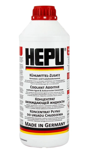 Охолоджуюча рідина HEPU P999 RM G12, 1.5 л P900-RM12 - фото
