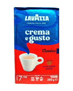 Кофе молотый Lavazza Crema e Gusto Classico, 250 г (30/70) (8000070038769, 8000070038868) - фото