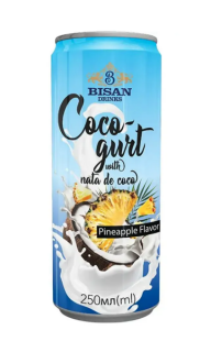BISAN напій Cocogurt drink Pineapple 250 мл ж/б - фото