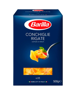 Макарони BARILLA 93 Conchiglie Rigate  500г - фото
