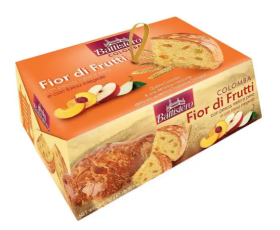 Великодній кекс Colombo Battistero 750 г з цукатами (груша, яблуко, персик) та цільнозерновим борошном - фото