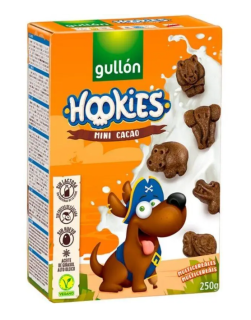 Печиво GULLON Hookies Mini Cacao, 250г, 12шт/ящ - фото