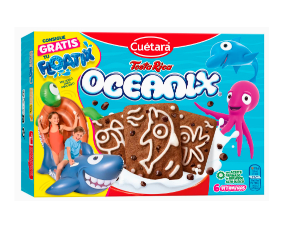 Печиво дитяче шоколадне Cuetara Tosta Rica Oceanix з вітамінами та мінералами, 400 г - фото №2