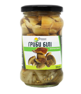 Домашние продукты Белые грибы маринованные 314 мл / 280 г - фото