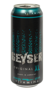 Напій б/а енергетичний ТМ Geyser "ORIGINAL" 0,5 л з/б - фото