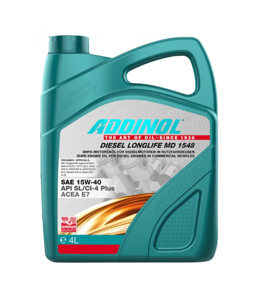 Олива моторна ADDINOL Diesel Longlife MD 1548 15W-40, 4 л - фото