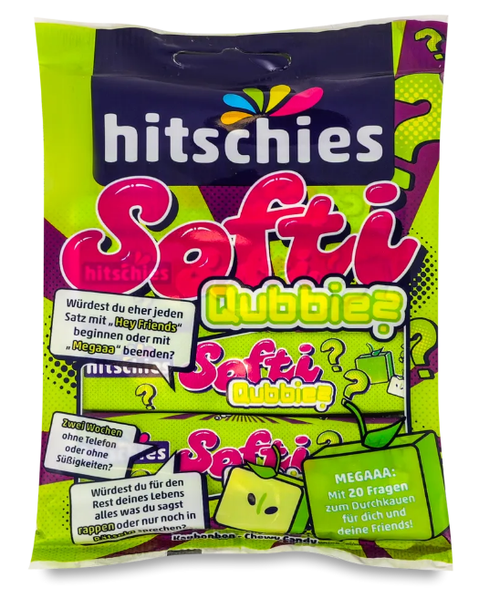Цукерки желейні Softi Qubbies Apfel (яблуко), 80 г - фото