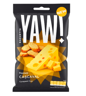 Сухарики багети зі смаком сиру ТМ YAW!, 50г - фото