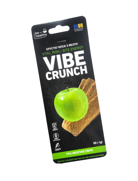 Хрусткі чипси з яблук VIBE CRUNCH 50 г - фото