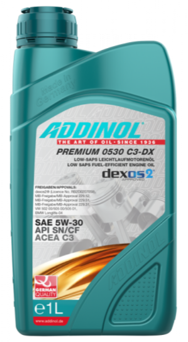 Моторна олива  PREMIUM 0530 С3-DX SAE 5W-30, 1л - фото