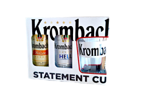 Подарочный набор пива Krombacher Limited Edition 0,5 л * 5 шт. + бокал - фото