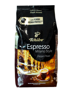 Кава в зернах Tchibo Espresso Milano Style, 1 кг (100% арабіка)  (4061445008279) - фото