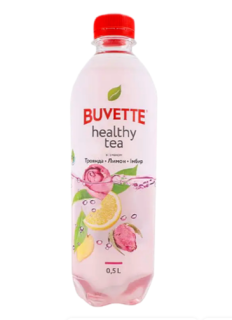 Напій Buvette Healthy tea зі смаком Троянди, лимону та імбиру (3*3) 0,5 л - фото