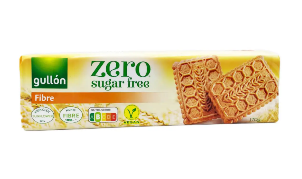 Печиво GULLON без цукру Diet Nature - Fibra, 170г,16шт/ящ - фото