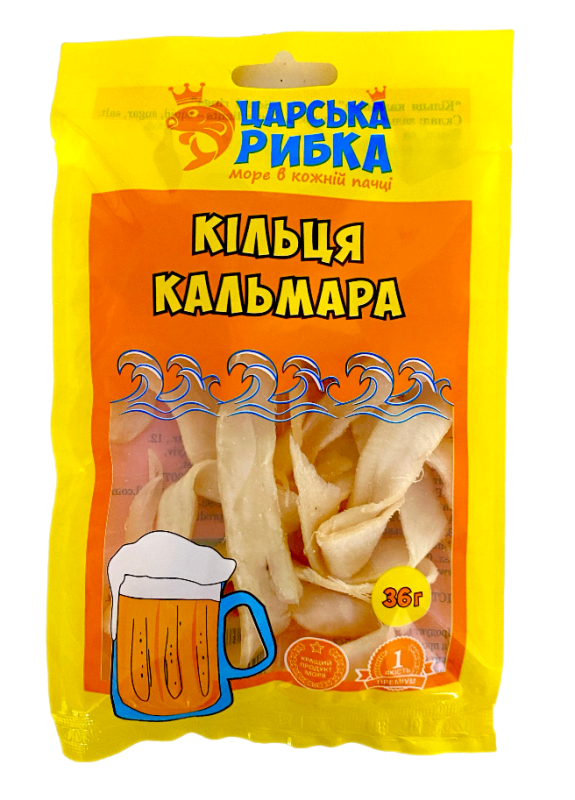 Кільця кальмара Царська рибка 36 г - фото