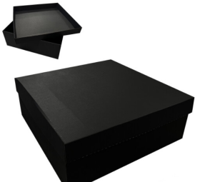 Коробка 400*400*150мм(повна заливка+повна заливка)чорна - фото