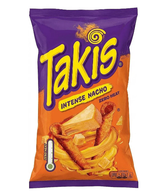 Чіпси кукурудзяні Takis Intense Nacho Zero Heat 100 г - фото