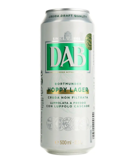 Пиво DAB Hoppy Lager світле нефільтроване 5%, 0,5 л - фото
