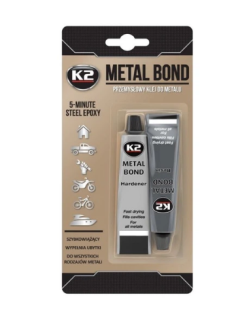 Клей епоксидний двокомпонентний для металу K2 Metal Bond B116N 56,7 г - фото