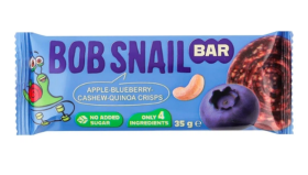 Батончик Bob Snail Яблуко-чорниця-кеш'ю-кріспи кіноа 35 г - фото