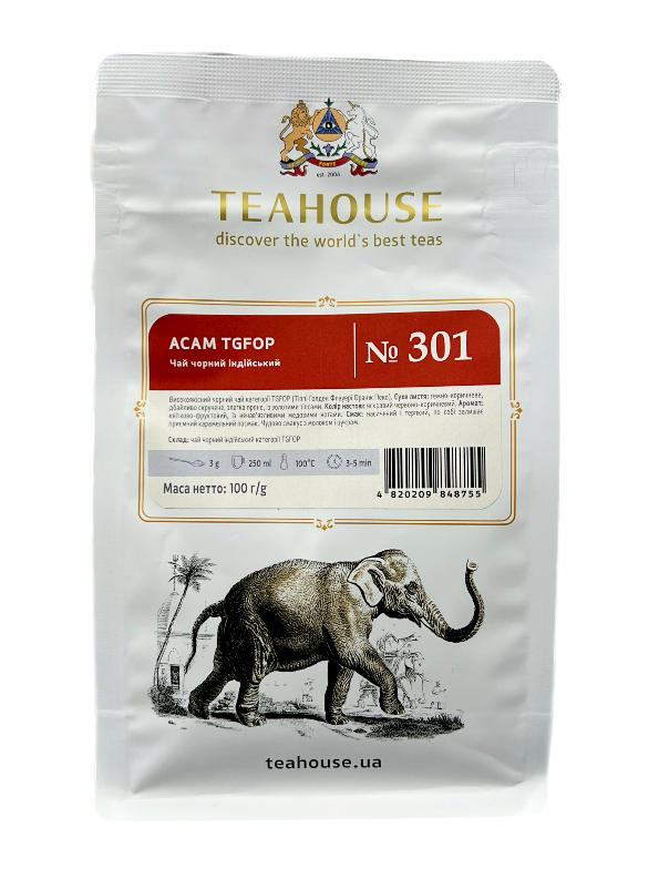 Чай чорний Teahouse ACAM TGFOP 100 г - фото