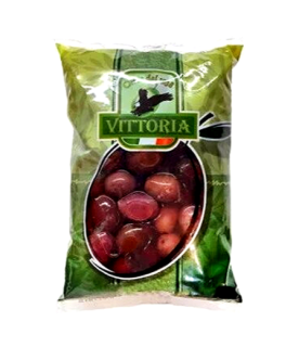 Оливки чорні VITTORIA Nere in Salamoia, ПАКЕТ, 500г нетто, 850г брутто 10шт/ящ - фото