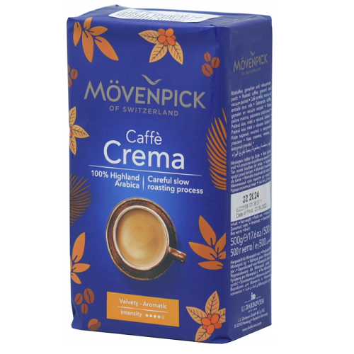 Movenpick cafe Crema 500гр (100/0) Кава мелена - фото