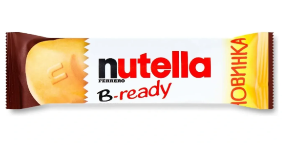 Вафельный батончик Nutella Be-Ready T1, 20 шт. в упаковке (8000500224281) - фото