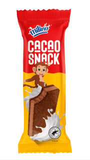 Снэк Milino какао-бисквитный с какао-молочным кремом, 26 г - фото