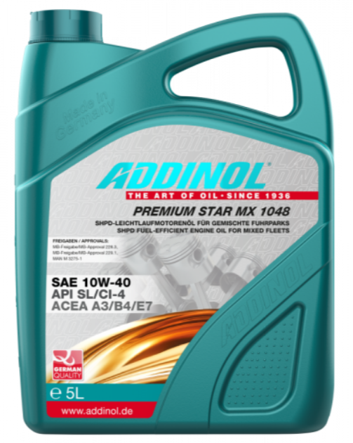 Моторна олива ADDINOL PREMIUM STAR MX 1048  SAE10W-40, 5л - фото