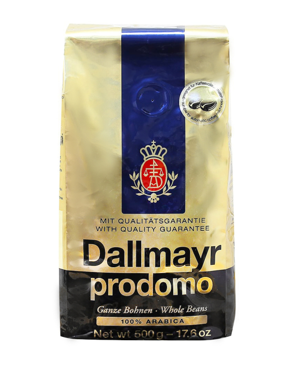 Кава в зернах Dallmayr Prodomo, 500 г (100% арабіка) (4008167103219) - фото