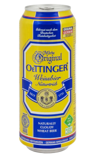 Пиво темне Oettinger Weissbier 4,9%  ж/б 0,5л - фото