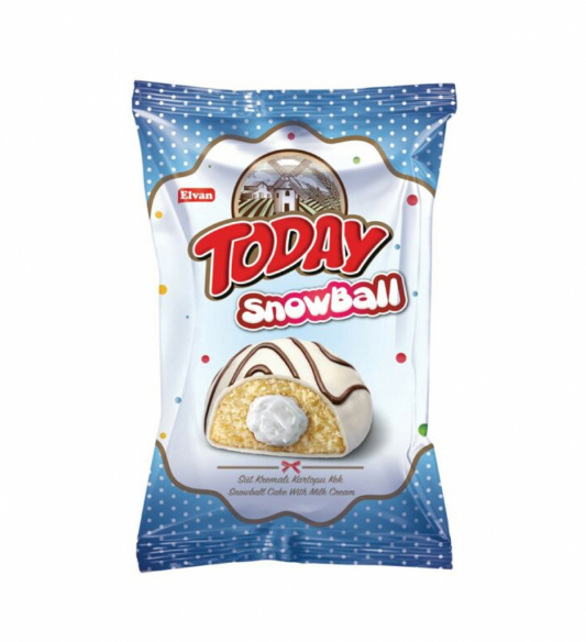 Тістечко “TODAY SNOWBALL” з молочно-кремовою начинкою, 40 г - фото