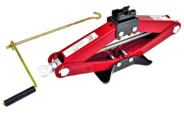 Домкрат ромбический 2 т, металлическая площадка - фото