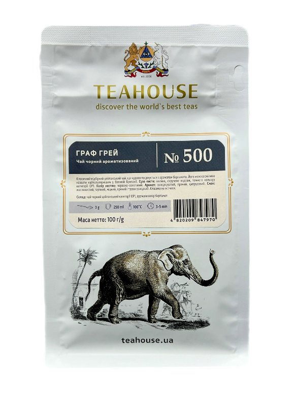 Чай чорний Teahouse Граф Грей 100 г - фото