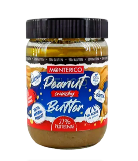 Арахисовая паста Monterico Сrunchy без сахара, 500г, 6шт/ящ. - фото