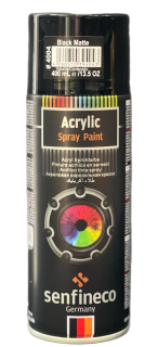 Акрилова фарба чорна матова Paint Acrylic Black Matt - фото