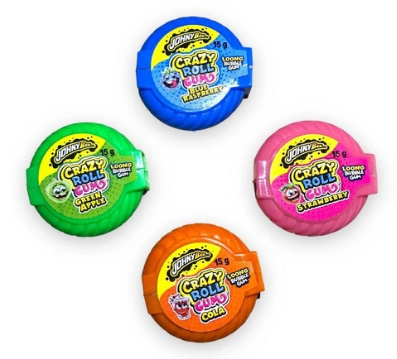 Жевательная резинка Johny Bee Crazy Roll Gum, 15 г - фото