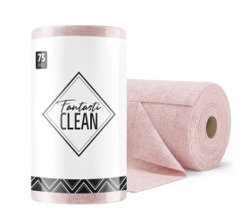 Серветки з мікрофібри для автомобіля та прибирання Fantasti Clean 30×30 см, рожеві, 75 шт. (MCSLJ121275PK) - фото