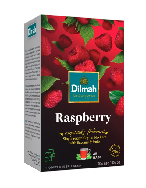 Чай Dilmah Малина з/я 20х1,5г(12) - фото