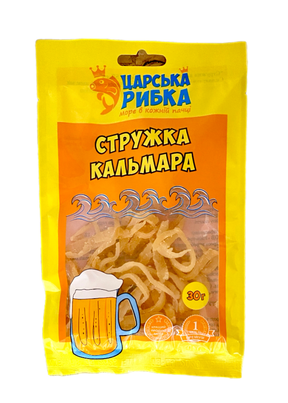 Стружка кальмара Царська рибка 30 г - фото