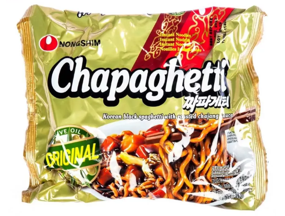 Локшина Рамен з соусом з чорних бобів Чапагеті  140 г ТМ "Nongshim" - фото